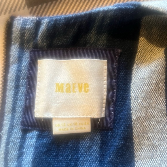 Maeve Anthropologie Antonia Chevron Striped Dress - Picture 6 of 11